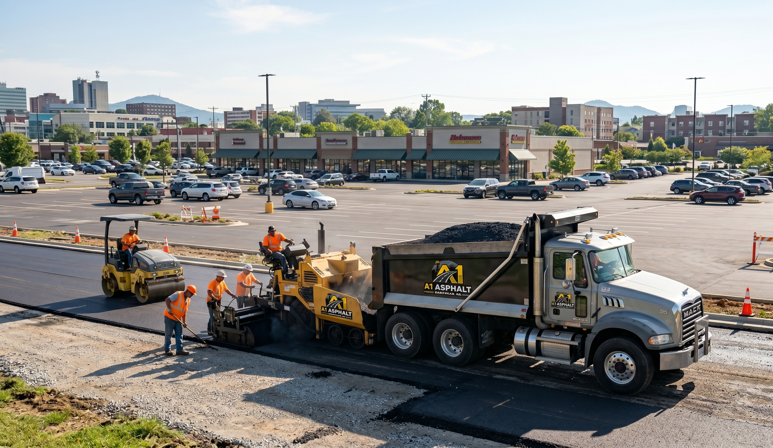 A1 Asphalt Knoxville Work Truck